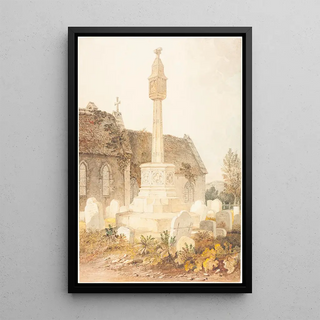 John Chessell Buckler - Monument in a Church Cemetery.webp