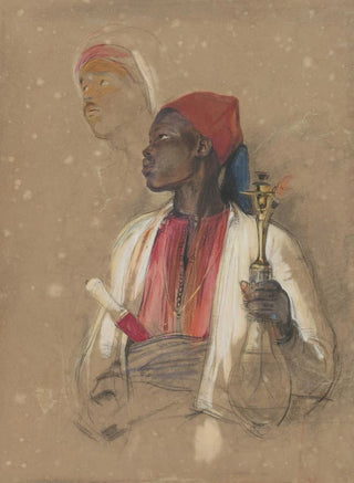 John Frederick Lewis - Study for The Pipe Bearer.webp