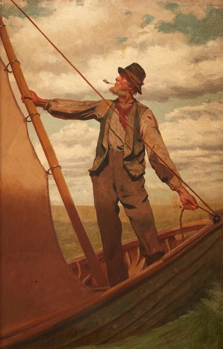 John George Brown - Hoisting the Sail.webp