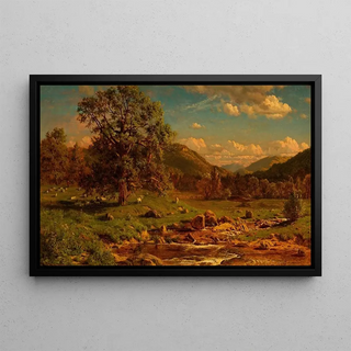 John S Jameson - Grazing Sheep at Headwaters of a Stream.webp