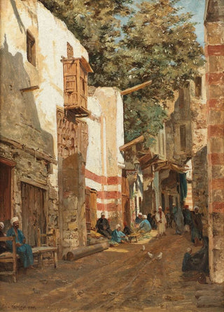 John Varley the Younger - Street of the Sharouri Cairo.webp