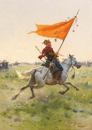 Jozef Brandt - Standartenreiter auf dem Schlachtfeld.webp