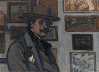 Jzsef RipplRnai - SelfPortrait in a brown hat.webp