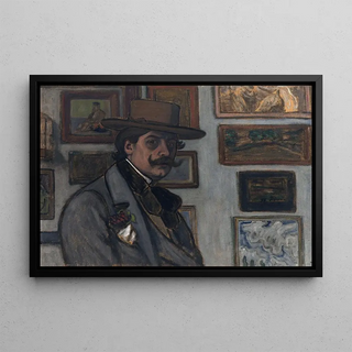 Jzsef RipplRnai - SelfPortrait in a brown hat.webp