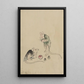 Katsushika Hokusai - Two mice.webp