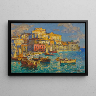 Konstantin Ivanovich Gorbatov - The Harbour At Naples.webp