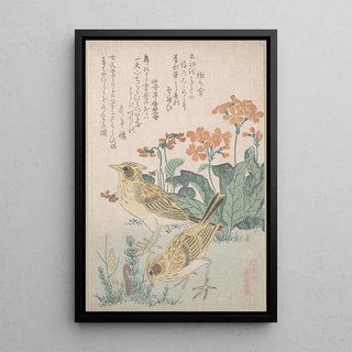 Kubo Shunman - Skylarks and Primroses.webp