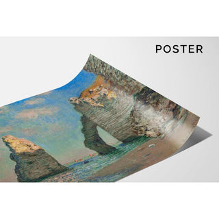L'Aiguille et la falaise d'Aval de Claude Monet | Reproduction Tableau Décoration murale affiche copie