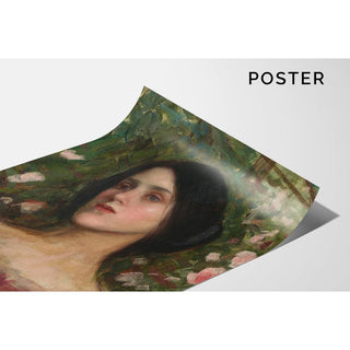 L'écrin de roses - John William Waterhouse | Reproduction Tableau Décoration murale affiche copie