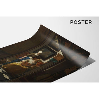 La Lettre d’amour - Johannes Vermeer | Reproduction Tableau Décoration murale affiche copie