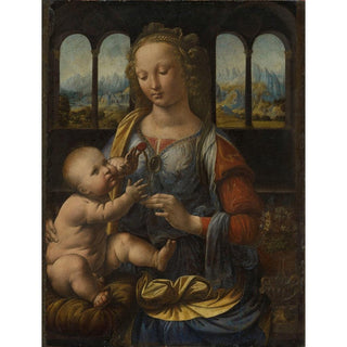 La Madone à l'œillet - Leonardo da Vinci | Reproduction Tableau Décoration murale affiche copie