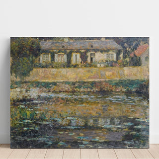 La Maison au Bord de l'Eau, Montreuil-Bellay - Henri Le Sidaner | Reproduction Tableau Décoration murale affiche copie