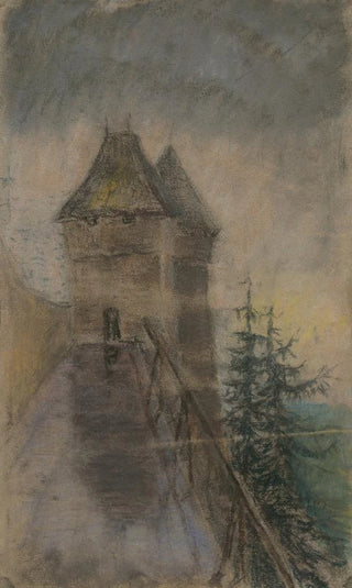 Ladislav Mednynszky - Entrance to the castle.webp