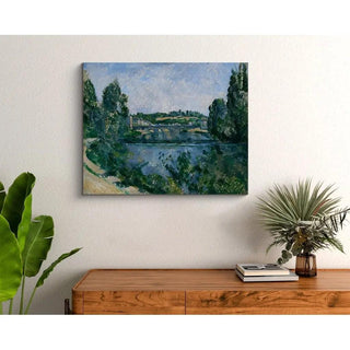 Le Pont et le Barrage à Pontoise de Paul Cézanne | Reproduction Tableau Décoration murale affiche copie