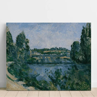 Le Pont et le Barrage à Pontoise de Paul Cézanne | Reproduction Tableau Décoration murale affiche copie