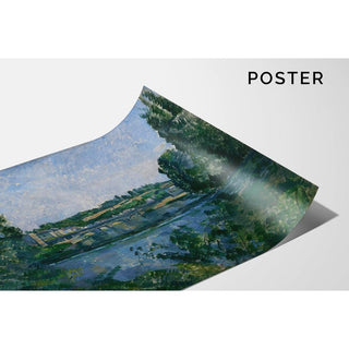 Le Pont et le Barrage à Pontoise de Paul Cézanne | Reproduction Tableau Décoration murale affiche copie