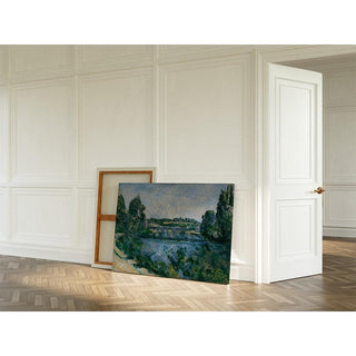 Le Pont et le Barrage à Pontoise de Paul Cézanne | Reproduction Tableau Décoration murale affiche copie
