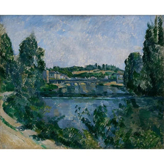 Le Pont et le Barrage à Pontoise de Paul Cézanne | Reproduction Tableau Décoration murale affiche copie