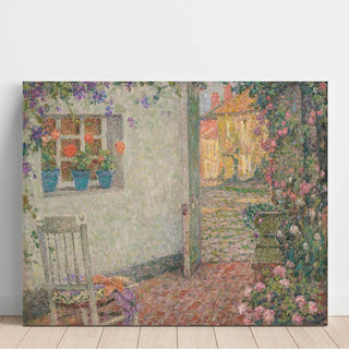 Le Seuil Fleuri - Henri Le Sidaner | Reproduction Tableau Décoration murale affiche copie