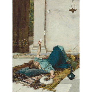Le doux farniente - John William Waterhouse | Reproduction Tableau Décoration murale affiche copie