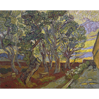 Le jardin de l'hôpital Saint-Paul - Vincent van Gogh | Reproduction Tableau Décoration murale affiche copie