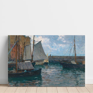 Le port de Camogli - Alfred Zoff | Reproduction Tableau Décoration murale affiche copie