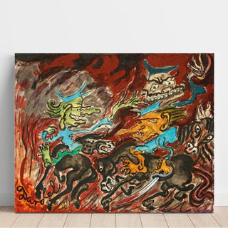 Les hussards de la mort - Nils Dardel | Reproduction Tableau Décoration murale affiche copie