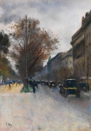 Lesser Ury - Berliner Straenszene im Herbst Hotel Adlon Berlin.webp