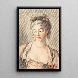 LouisMarin Bonnet - Bust Of A Young Woman Looking Down.webp