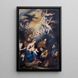Luca Giordano - The Holy Family Venerated By St Anthony of Padua.webp