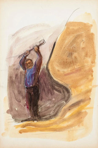 Magnus Enckell - Mies ja tanko luonnos.webp