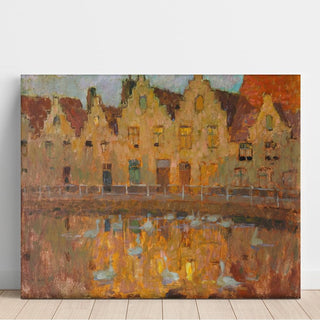 Maisons à Bruges - Henri Le Sidaner | Reproduction Tableau Décoration murale affiche copie
