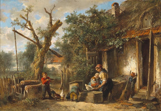 Mari ten Kate - A Family Idyll in a Courtyard.webp
