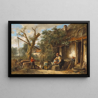 Mari ten Kate - A Family Idyll in a Courtyard.webp
