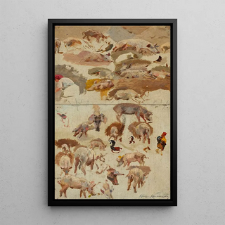 Maria KlassKazanowska - Studies of pigs.webp