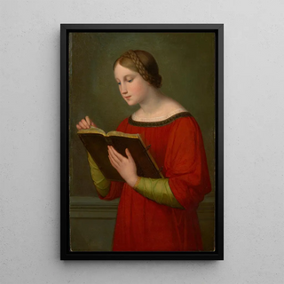 Marie Ellenrieder - A girl reading the Bible.webp