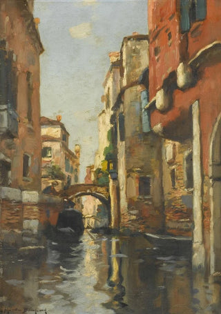 Maurice Bompard - Au canal a Venice.webp