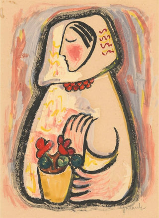 Mikul Galanda - Girl with a basket of flowers.webp