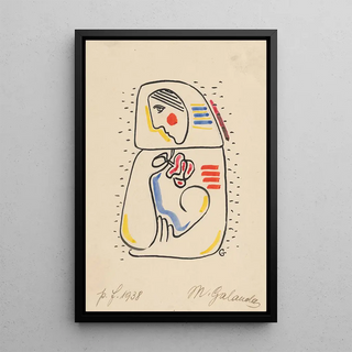 Mikul Galanda - Mother Mother with a Child and a Flower.webp