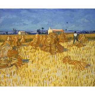 Moisson de blé en Provence - Vincent van Gogh | Reproduction Tableau Décoration murale affiche copie
