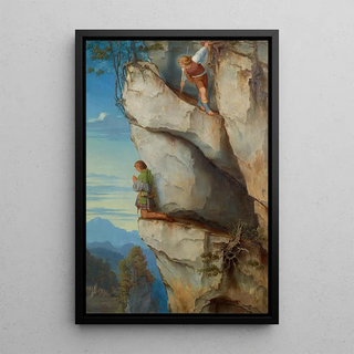 Moritz von Schwind - Kaiser Maximilian I in der Martinswand.webp