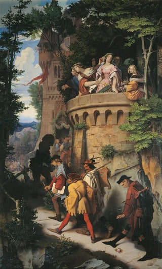 Moritz von Schwind - The Rose or the Artists Journey.webp