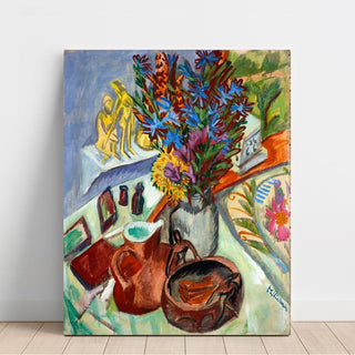 Nature morte avec pichet et bol africain - Ernst Ludwig Kirchner