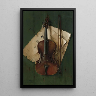 Nicholas Alden Brooks - Still Life With Violin Bow And Sheet Music.webp