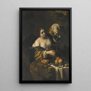 Nicolas Regnier - A Young Woman Pouring Red Wine From A Pitcher Into A Glass.webp