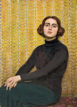 Osmar Schindler - Female model with yellow background.webp