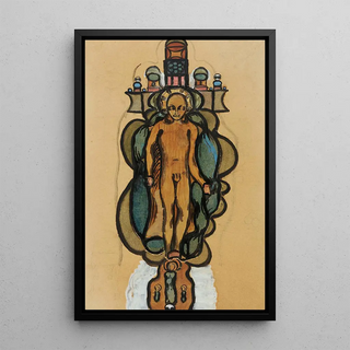 Otto MeyerAmden - Nackter Knabe mit Heiligenschein im Umriss eines geschmckten Kreuzes.webp