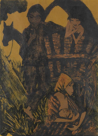 Otto Mueller - Zigeunerfamilie am Planwagen.webp