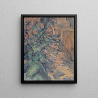 Paul Czanne - Rochers et branches Bibmus.webp