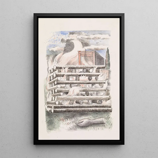 Paul Nash - Design for Urne Buriall Funeral Pyre.webp